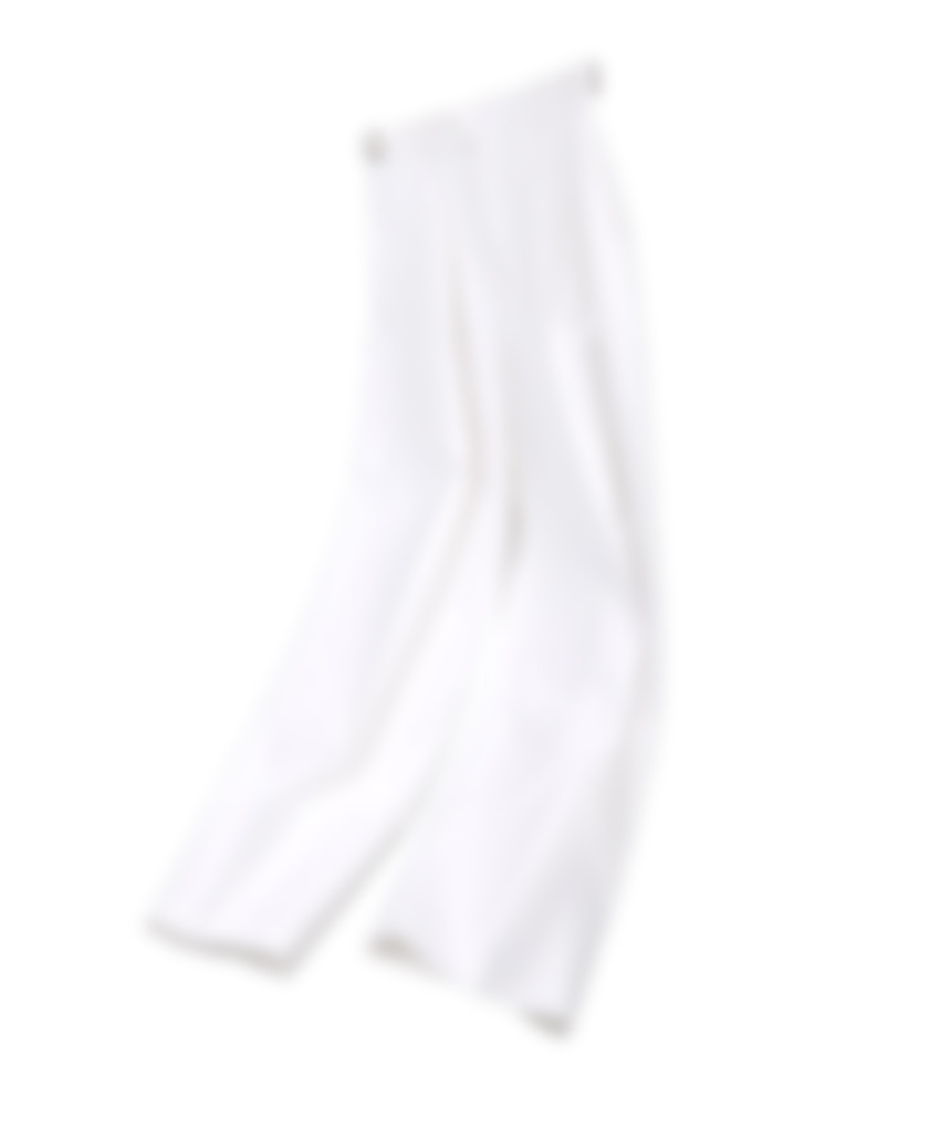 DP-002 (8 pleats cotton pants white)