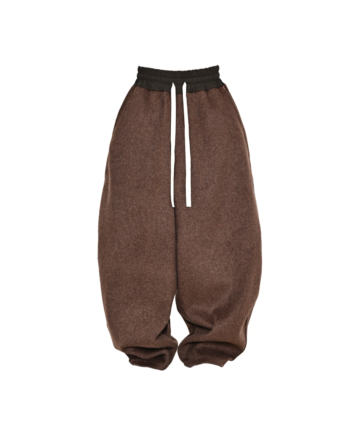 DP-109 ( wool curved pants brown )