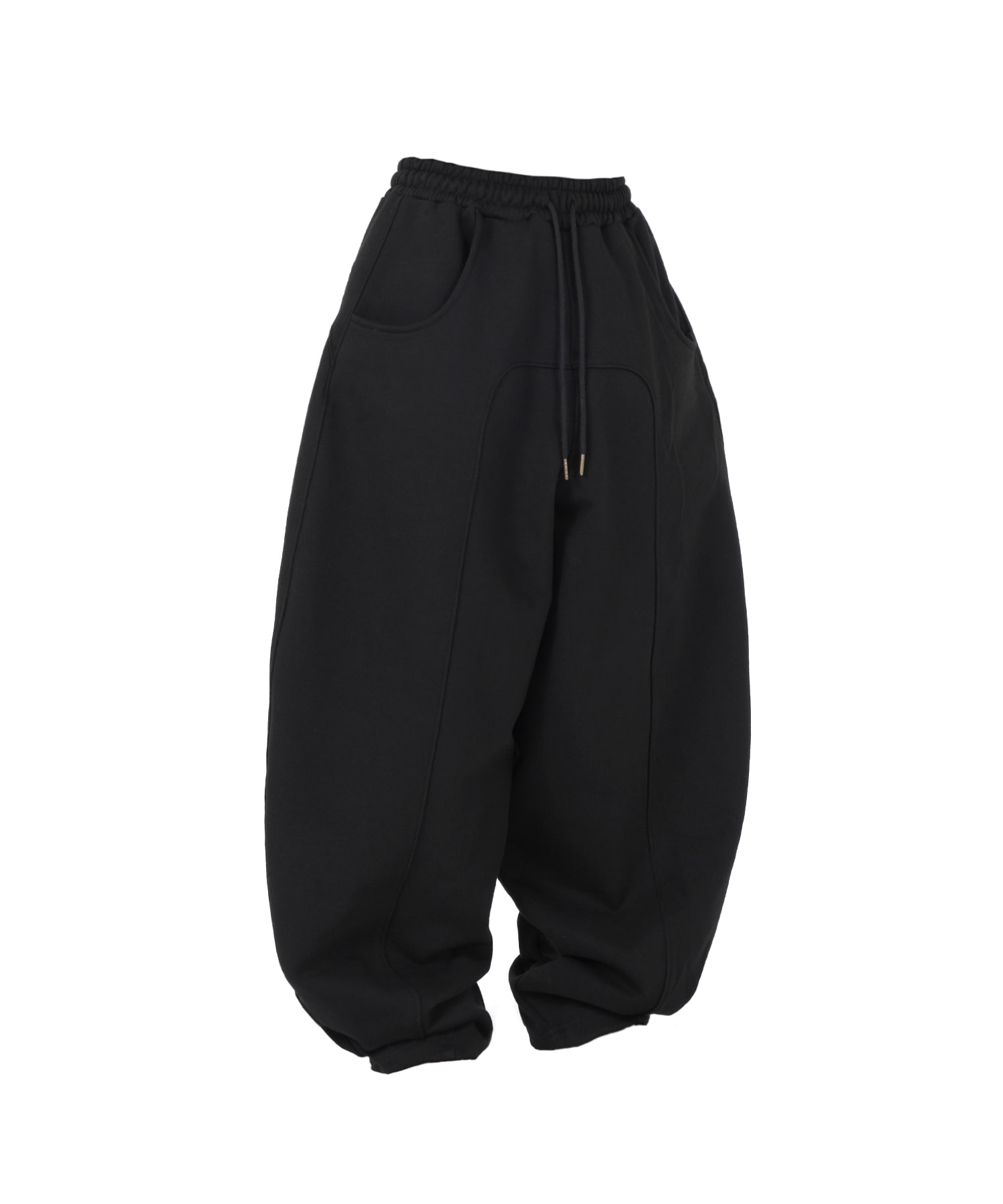 vague heavy sweat pants (black)