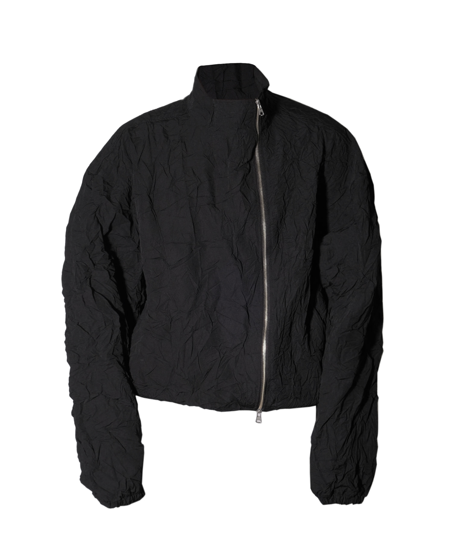 wrinkle unbalance jacket (black)