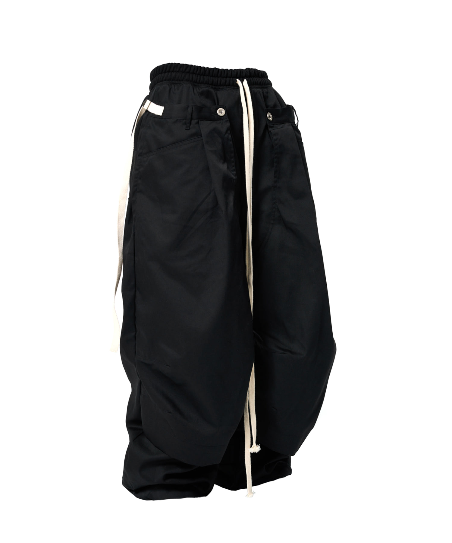 combine layerd pants (black)